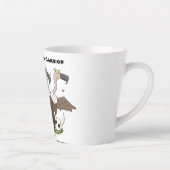 Funny vultures humor cartoon latte mok (Rechts)