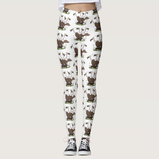 Funny vultures humor cartoon leggings (Voorkant)