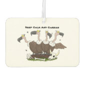 Funny vultures humor cartoon luchtverfrisser (Achterkant)