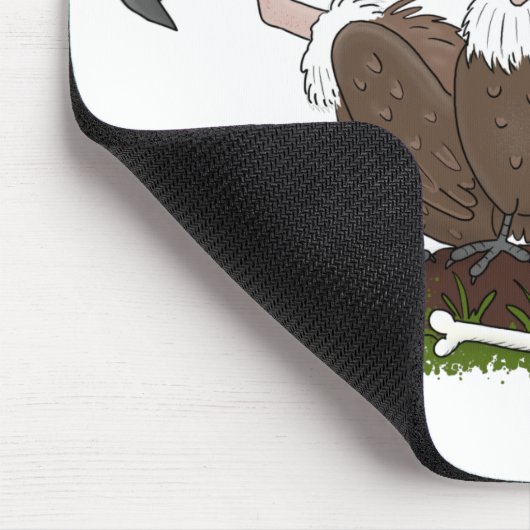 Funny vultures humor cartoon muismat (Hoek)