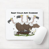 Funny vultures humor cartoon muismat (Met muis)