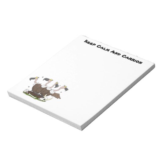 Funny vultures humor cartoon notitieblok (Linkerzijde)