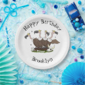 Funny vultures humor cartoon papieren bordje (Feest)