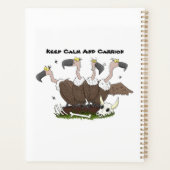 Funny vultures humor cartoon planner (Achterkant)