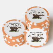 Funny vultures humor cartoon poker chips (Opstapeling)