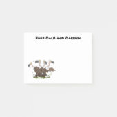 Funny vultures humor cartoon post-it® notes (Voorkant)
