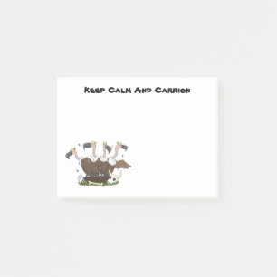 Funny vultures humor cartoon post-it® notes