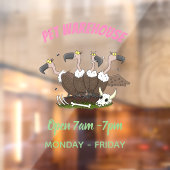Funny vultures humor cartoon raamsticker (Vel 2)