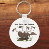 Funny vultures humor cartoon sleutelhanger (Voorkant)