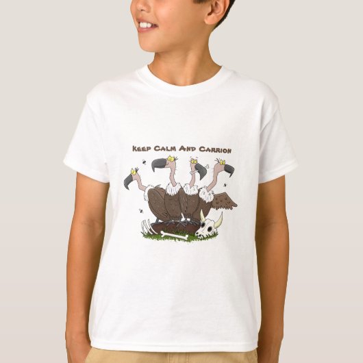 Funny vultures humor cartoon t-shirt (Voorkant)