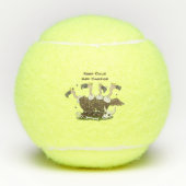 Funny vultures humor cartoon tennisballen (Voorkant)