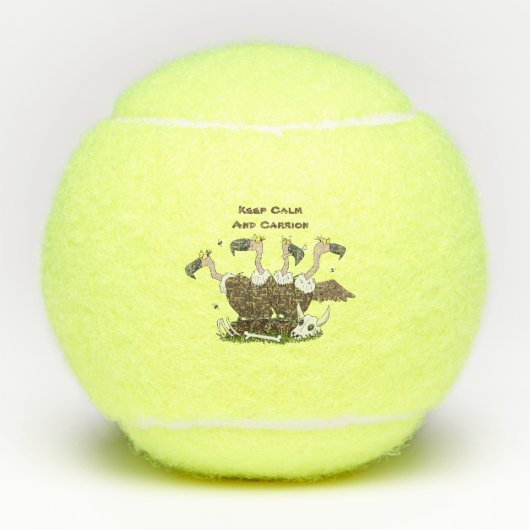 Funny vultures humor cartoon tennisballen (Voorkant)