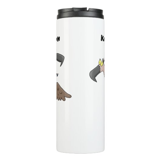 Funny vultures humor cartoon thermosbeker (Achterkant)