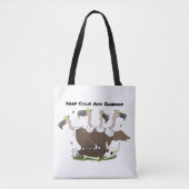Funny vultures humor cartoon tote bag (Voorkant)