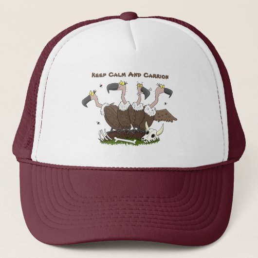 Funny vultures humor cartoon trucker pet (Voorkant)