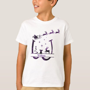 Funny W Christmas Alphabet aanpassen T-shirt