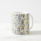 Funny Wacky Doodle Characters set 2. tekst Koffiemok (Voorkant rechts)
