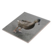 Funny Waddling Duck Tile Tegeltje (Zijkant)