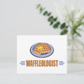 Funny Waffle Briefkaart (Staand voorkant)