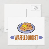 Funny Waffle Briefkaart (Voorkant / Achterkant)