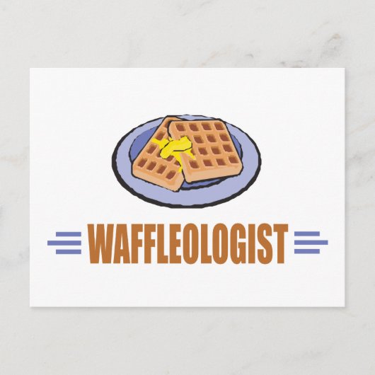 Funny Waffle Briefkaart (Voorkant)