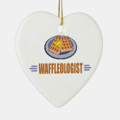 Funny Waffle Keramisch Ornament (Rechts)