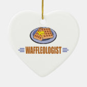 Funny Waffle Keramisch Ornament (Achterkant)