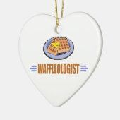 Funny Waffle Keramisch Ornament (Links)