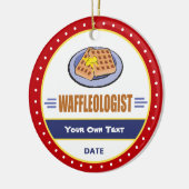 Funny Waffle Lover's Keramisch Ornament (Links)