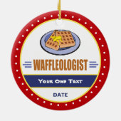 Funny Waffle Lover's Keramisch Ornament (Achterkant)