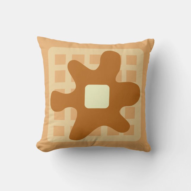 Funny Waffle Pillow Kussen (Voorkant)