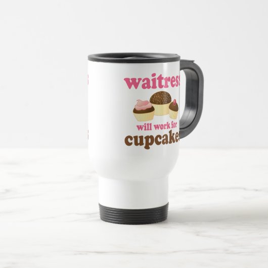 Funny Waitress Reisbeker (Voorkant rechts)