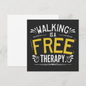 Funny Walking is een gratis Therapietotum. Kaart (Voorkant / Achterkant)