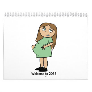 Funny Wall kalender voor zwangere vrouwen