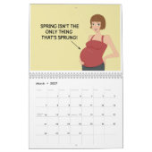 Funny Wall kalender voor zwangere vrouwen (Mar 2027)