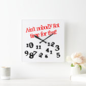 Funny Wall klok | Heeft niemand daar tijd voor? (Huis)