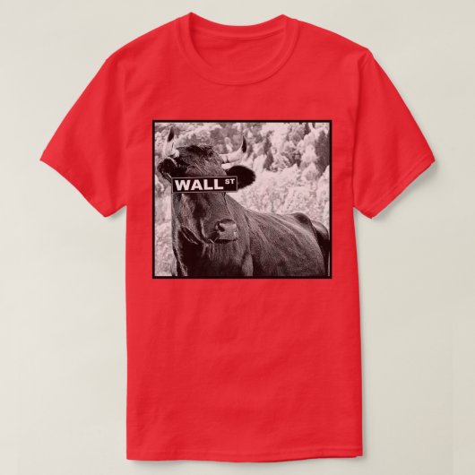 Funny Wall ST Street Bull Trading Stock Market Tra T-shirt (Design voorkant)