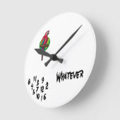 FUNNY! WALLCLOCK RONDE KLOK (Hoek)