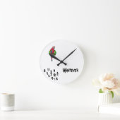 FUNNY! WALLCLOCK RONDE KLOK (Huis)