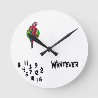 FUNNY! WALLCLOCK RONDE KLOK