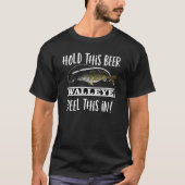 Funny Walleye Beer Vist citaten van Mannen van het T-shirt (Voorkant)
