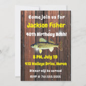 Funny Walleye Fisherman's Birthday Kaart (Achterkant)