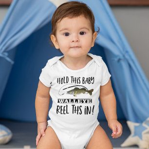 Funny Walleye Vist Pun Reel Rod Hilarious Romper