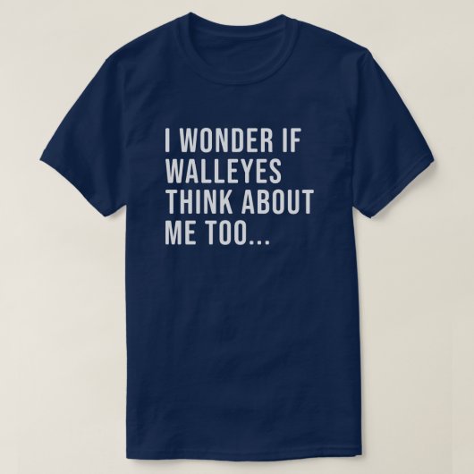 Funny Walleye Vist Shirt voor mannen en vrouwen (Design voorkant)