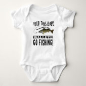 Funny Walleye Vist woordvoerder die Baby Hilarisch Romper (Voorkant)
