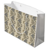 Funny Wallpaper - zandblauw Large Cadeautasje (Achterkant Gekanteld)