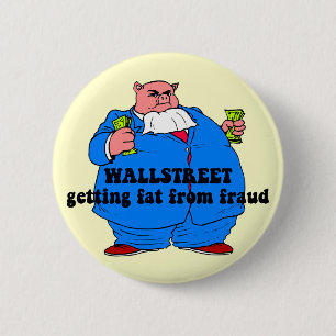 Funny wallstreet ronde button 5,7 cm