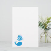 Funny walvis briefpapier (Staand voorkant)