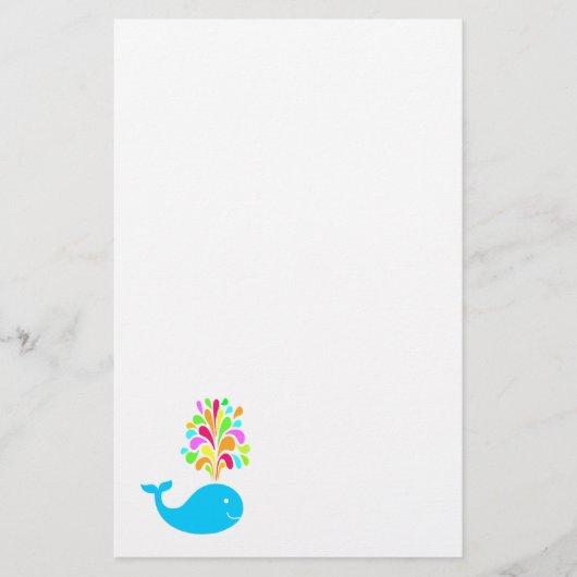 Funny walvis briefpapier (Voorkant)