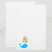 Funny walvis briefpapier (Voorkant / Achterkant)